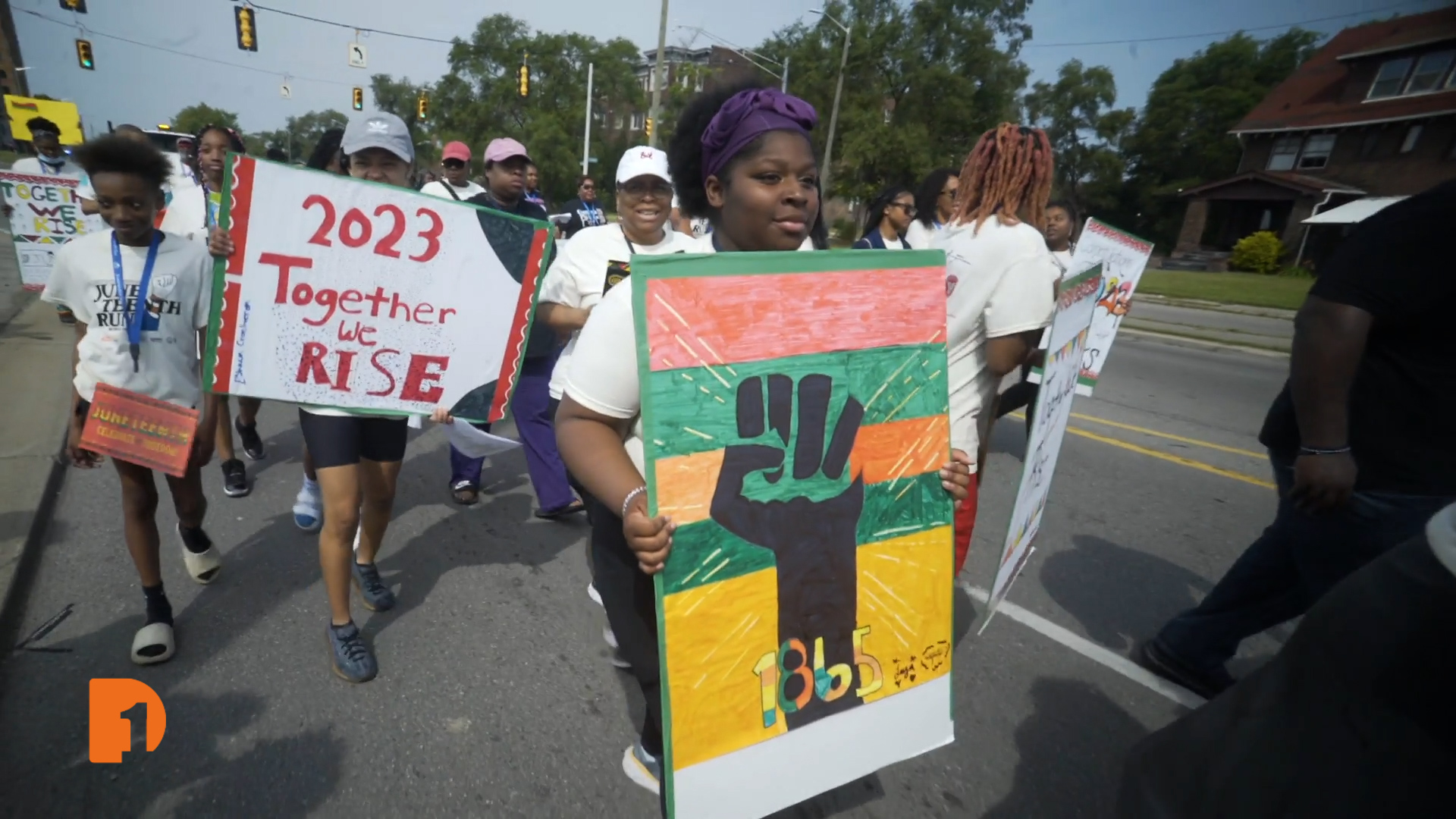 Detroit Northwestern High School Juneteenth parade